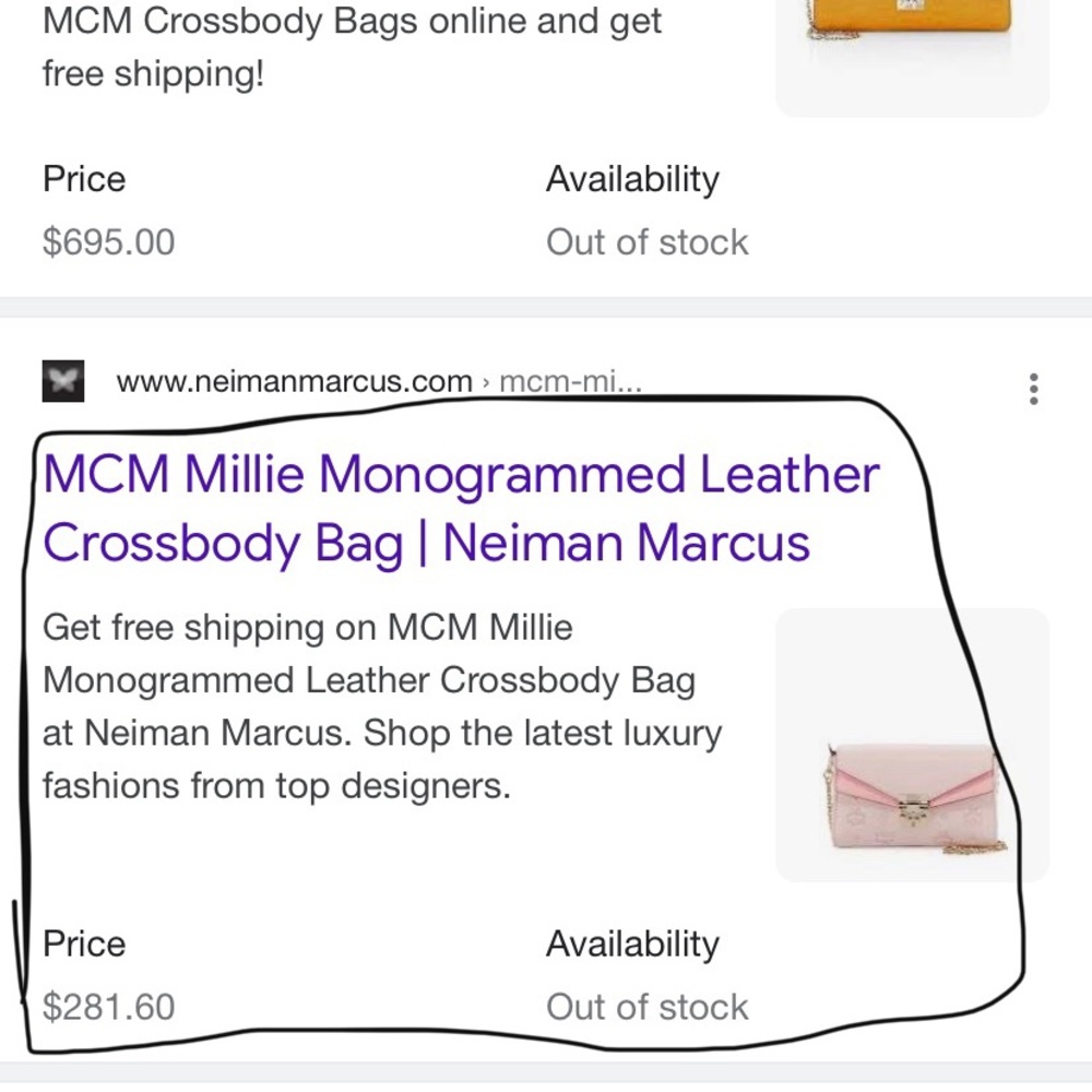 Mcm crossbody new